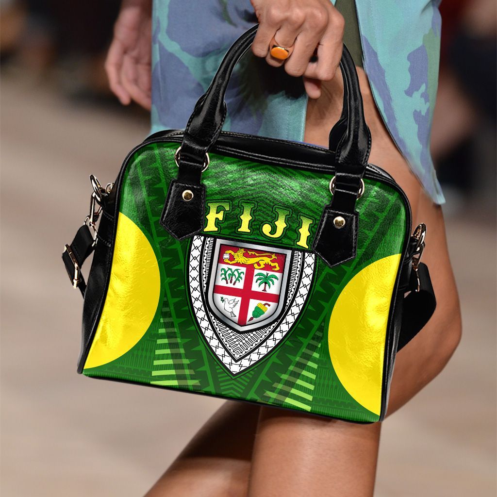 Fiji Melanesia Shoulder Handbag - Fijian Pride Green Version