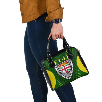 Fiji Melanesia Shoulder Handbag - Fijian Pride Green Version