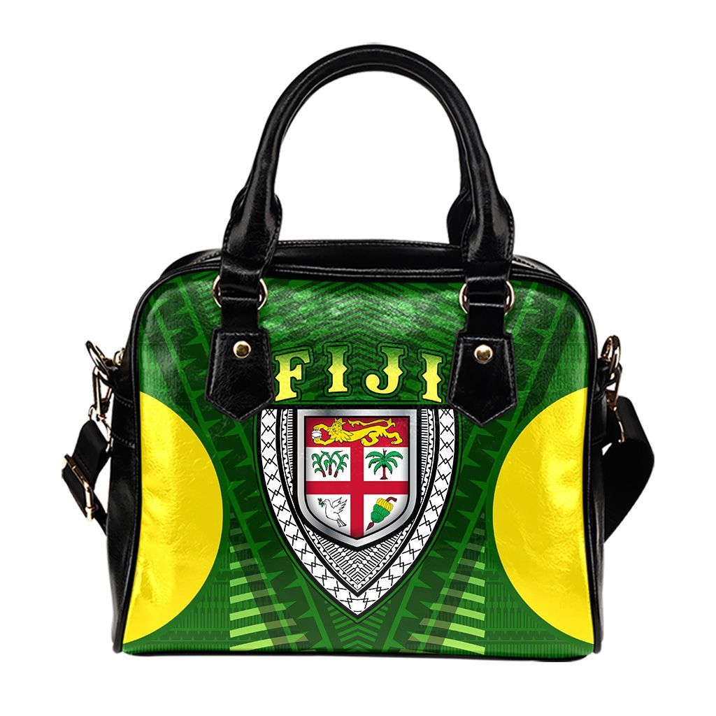 Fiji Melanesia Shoulder Handbag - Fijian Pride Green Version
