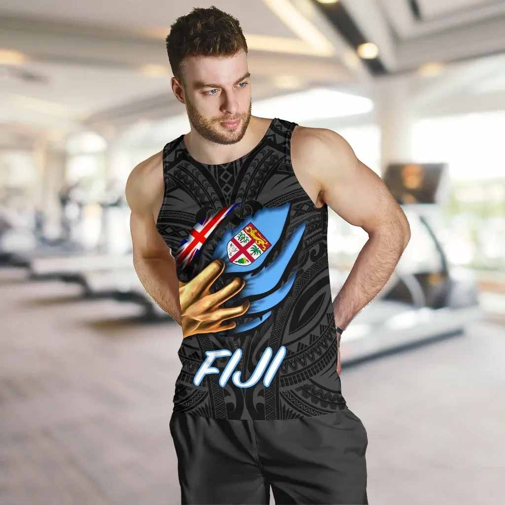 Fiji Men Tank Top- Fiji In Me (Black)