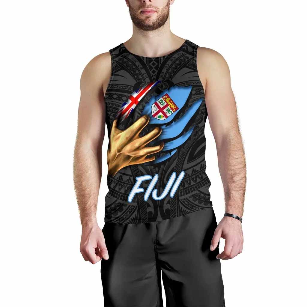 Fiji Men Tank Top- Fiji In Me (Black)