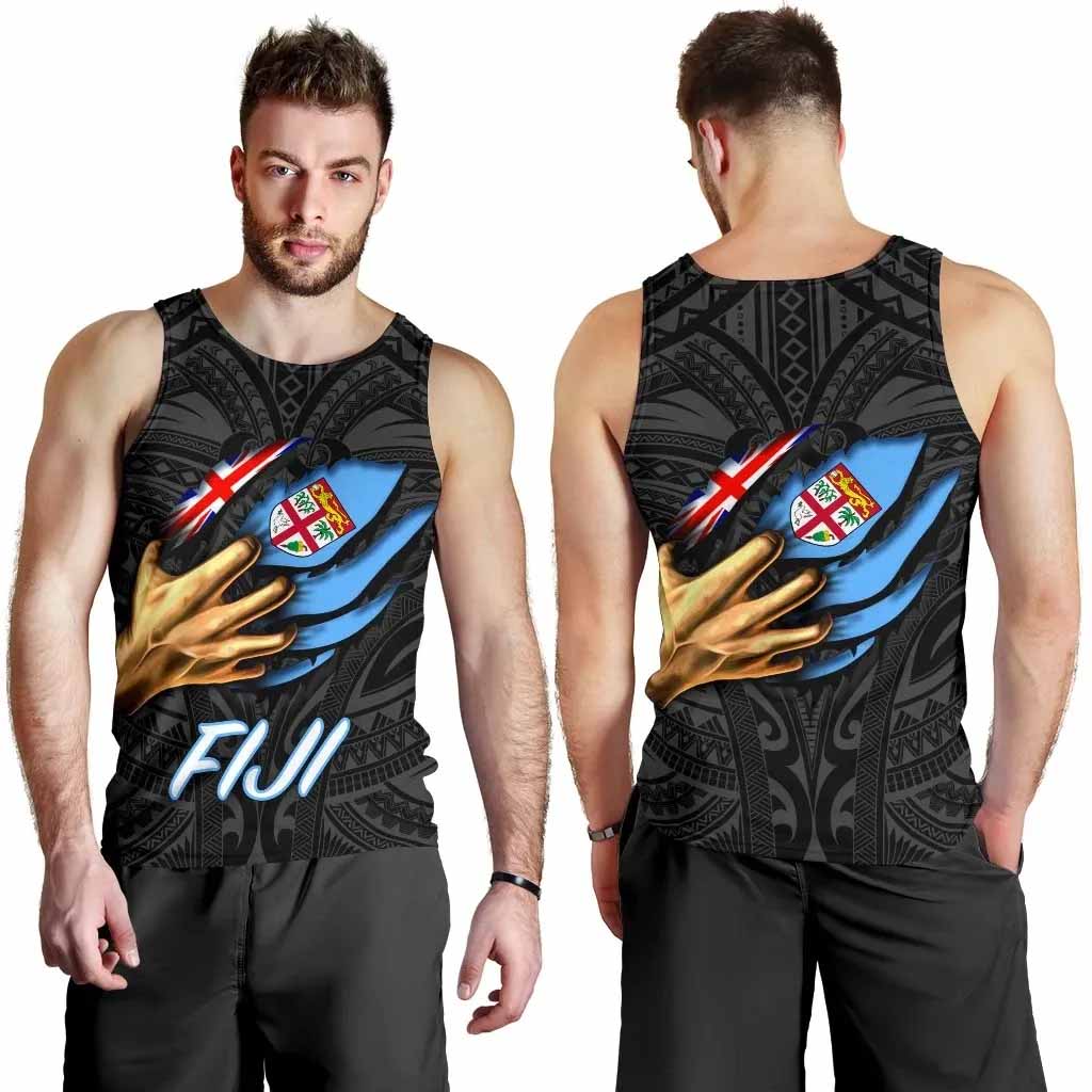 Fiji Men Tank Top- Fiji In Me (Black)