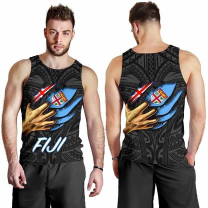 Fiji Men Tank Top- Fiji In Me (Black)