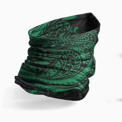 Fiji Neck Gaiter - Floral Tattoo Green