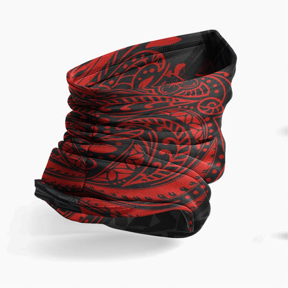 Fiji Neck Gaiter - Floral Tattoo Red