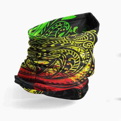 Fiji Neck Gaiter - Floral Tattoo Reggae