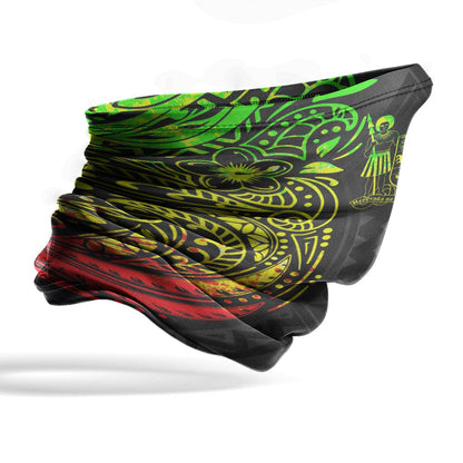 Fiji Neck Gaiter - Floral Tattoo Reggae