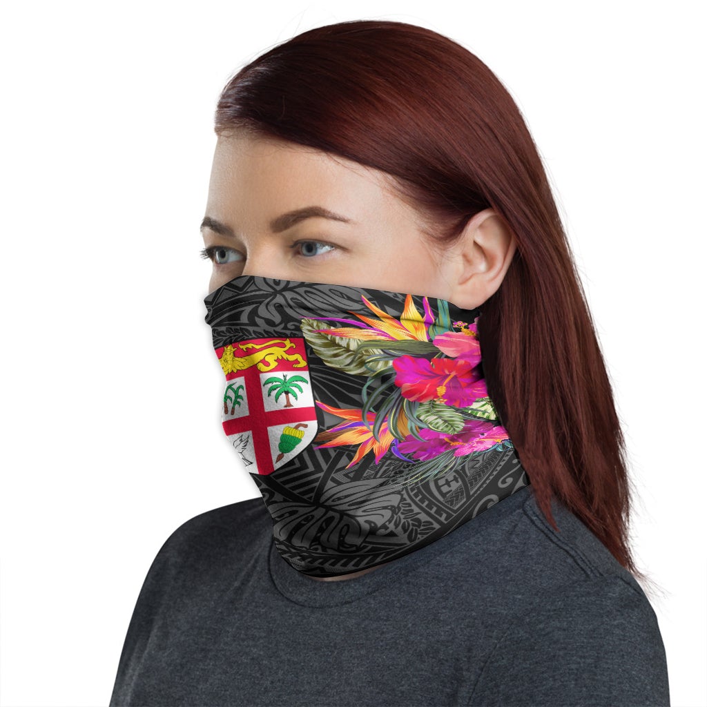 Fiji Neck Gaiter - Hibiscus Polynesian Pattern