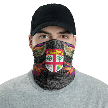 Fiji Neck Gaiter - Hibiscus Polynesian Pattern