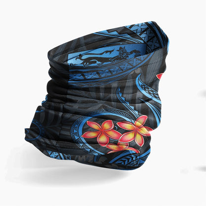 Fiji Neck Gaiter - Plumeria Blue