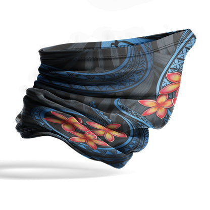 Fiji Neck Gaiter - Plumeria Blue