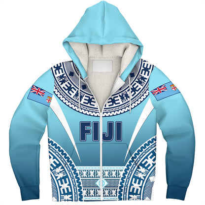 Fiji Sherpa Hoodie Pattern Traditional Circle Style