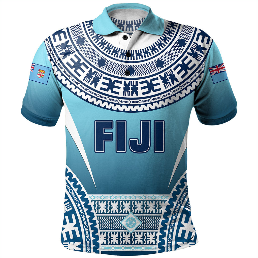 Fiji Polo Shirt Pattern Traditional Circle Style