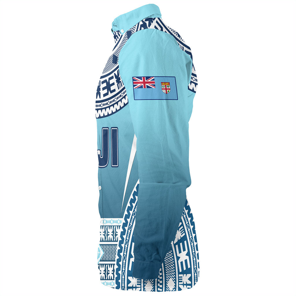 Fiji Long Sleeve Shirt Pattern Traditional Circle Style