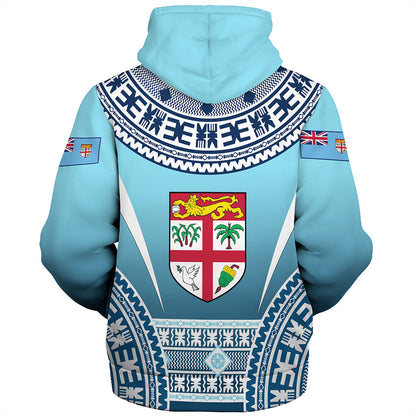 Fiji Sherpa Hoodie Pattern Traditional Circle Style