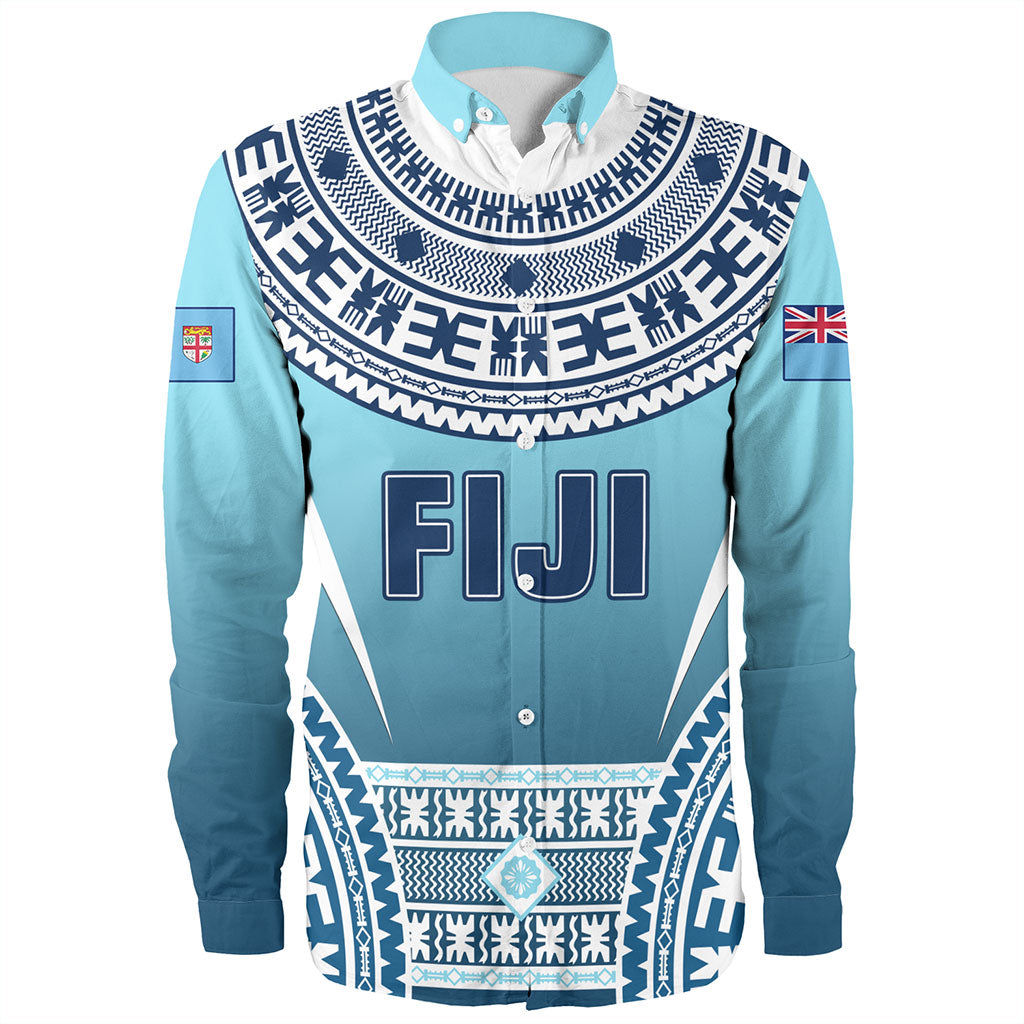 Fiji Long Sleeve Shirt Pattern Traditional Circle Style