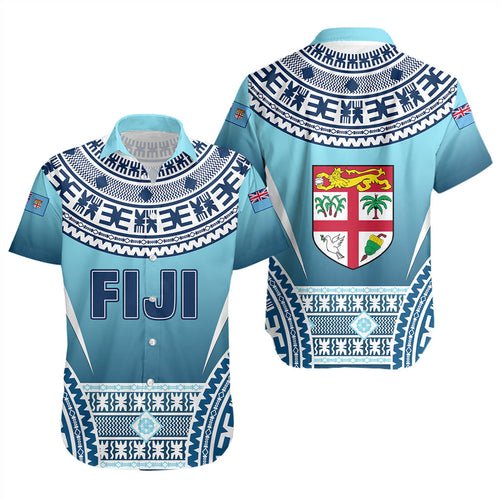 Fiji Short Sleeve Shirt Pattern Traditional Circle Style
