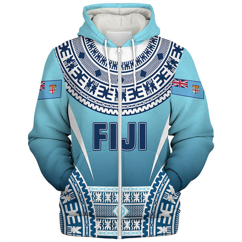 Fiji Sherpa Hoodie Pattern Traditional Circle Style