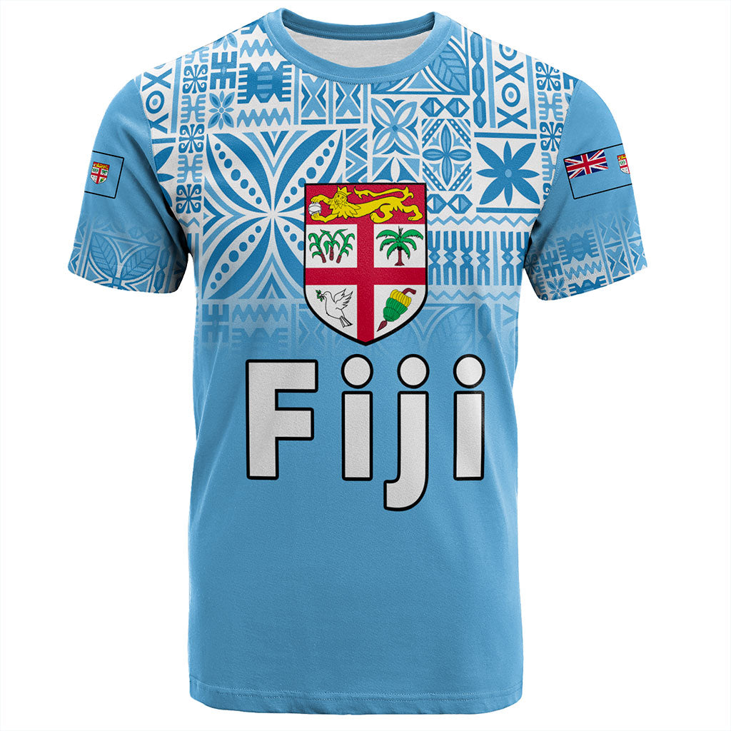 Fiji T-Shirt Coat Of Arms Pattern Traditional Style