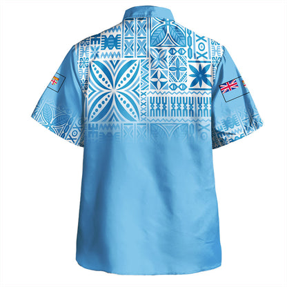 Fiji Hawaiian Shirt Coat Of Arms Pattern Traditional Style