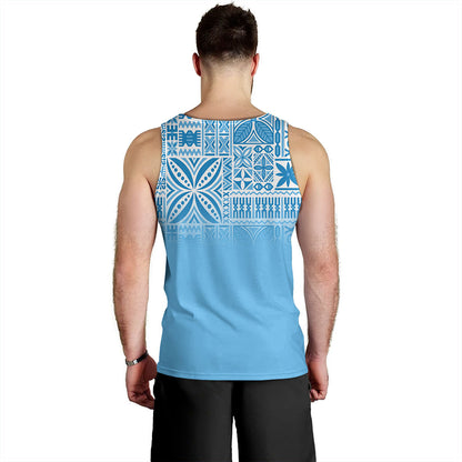 Fiji Tank Top Coat Of Arms Pattern Traditional Style