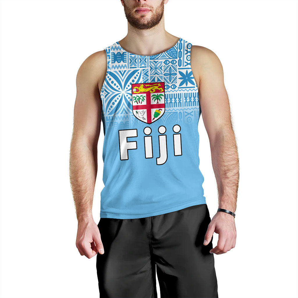Fiji Tank Top Coat Of Arms Pattern Traditional Style