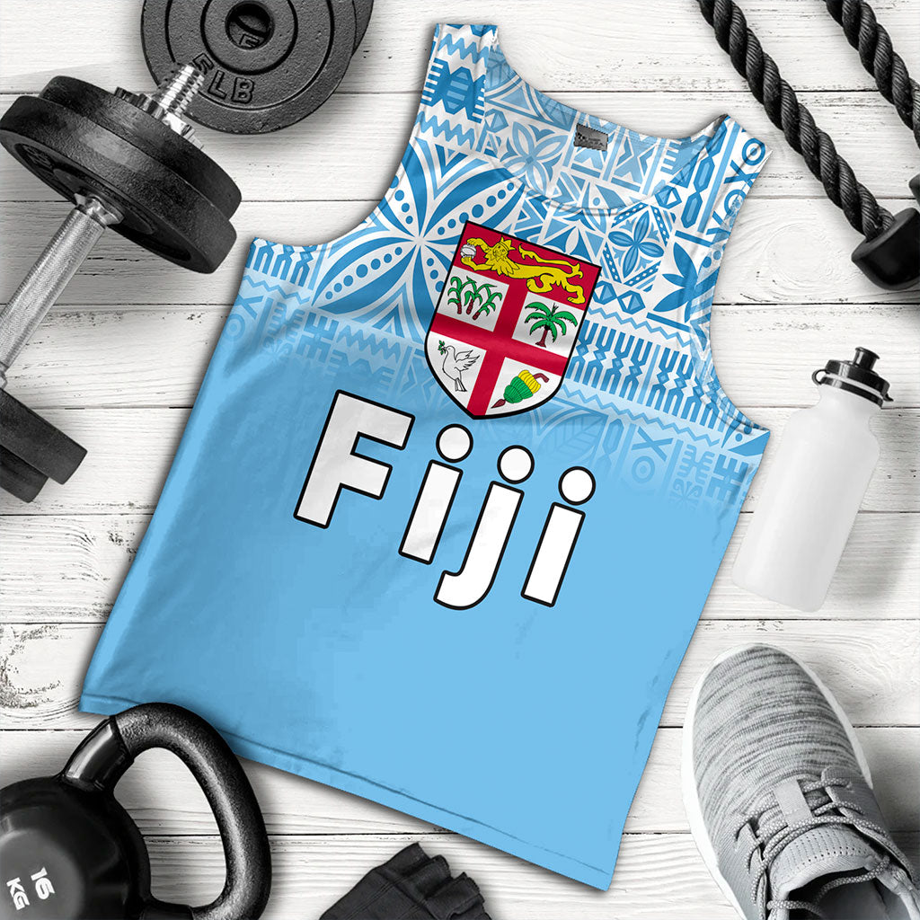 Fiji Tank Top Coat Of Arms Pattern Traditional Style