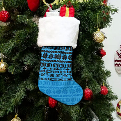 Fiji Christmas Stocking Pattern Tribal