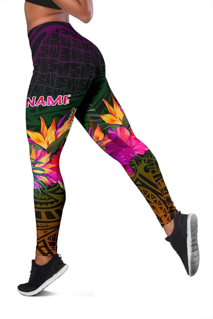 Fiji Personalised Legging - Summer Hibiscus