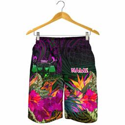 Fiji Personalised Men Shorts - Summer Hibiscus