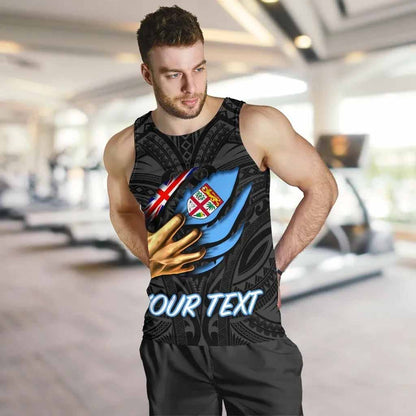 Fiji Personalised Men Tank Top - Fiji In Me (Black)