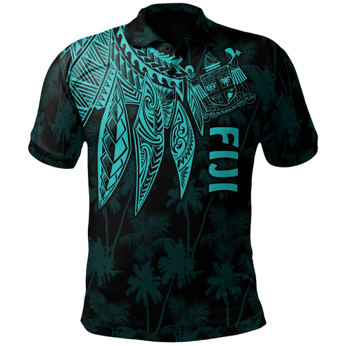 Fiji Polo - Polynesian Wings (Turquoise)