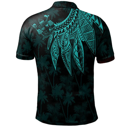Fiji Polo - Polynesian Wings (Turquoise)