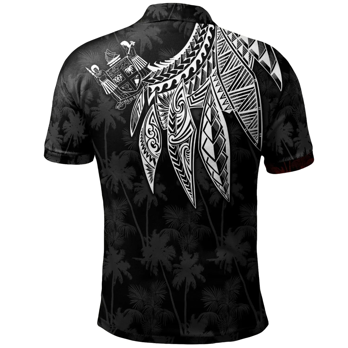 Fiji Polo - Polynesian Wings (White)