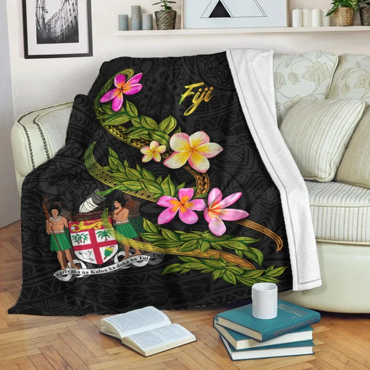 Fiji Polynesian Blanket - Plumeria Tribal