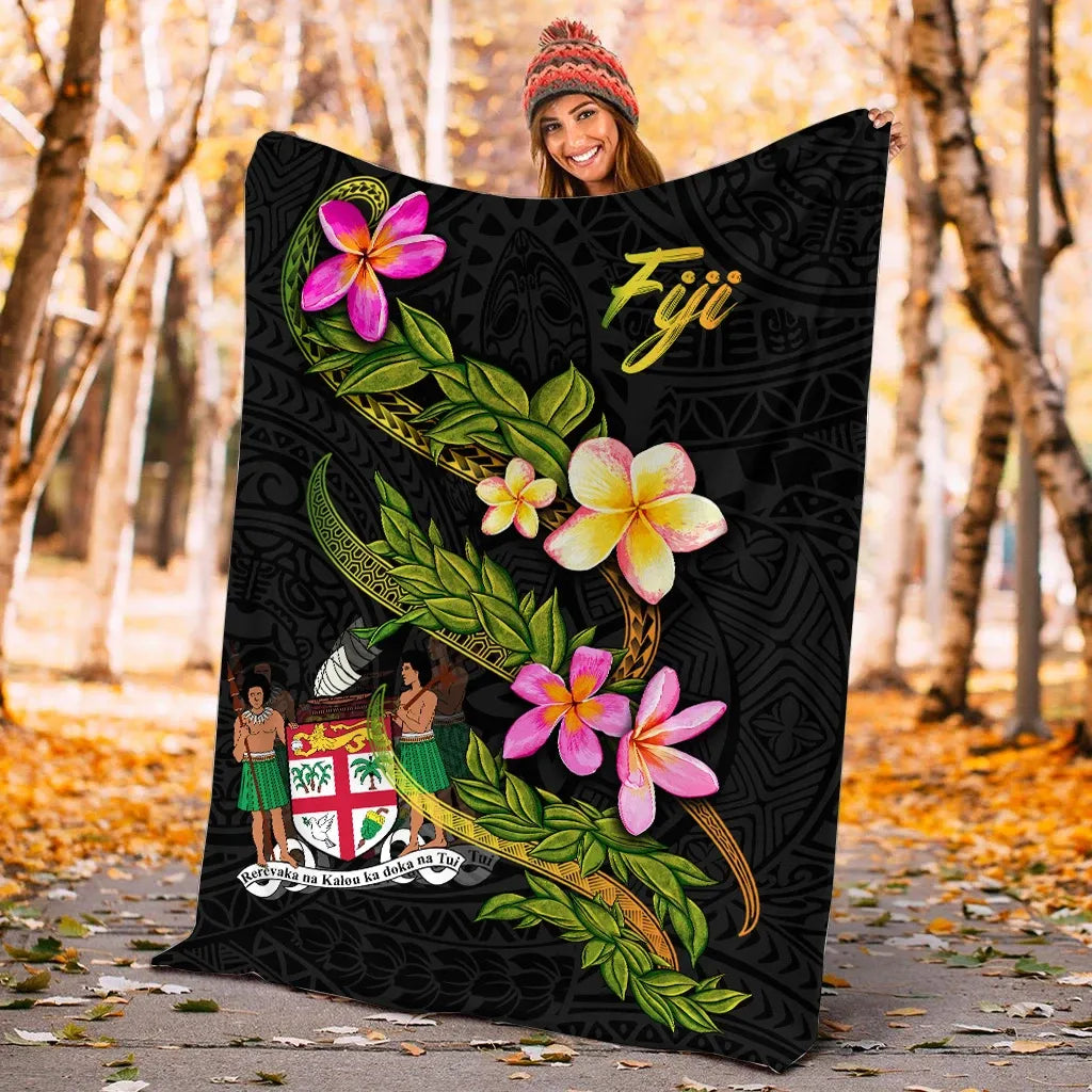 Fiji Polynesian Blanket - Plumeria Tribal