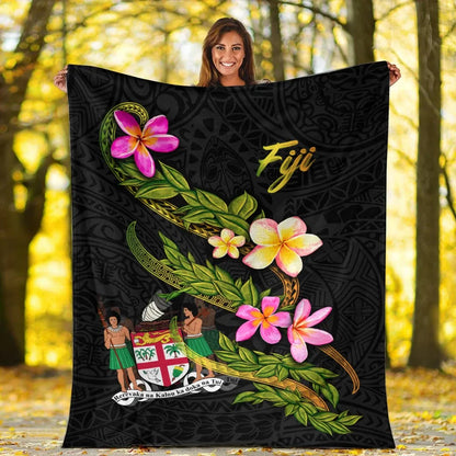 Fiji Polynesian Blanket - Plumeria Tribal