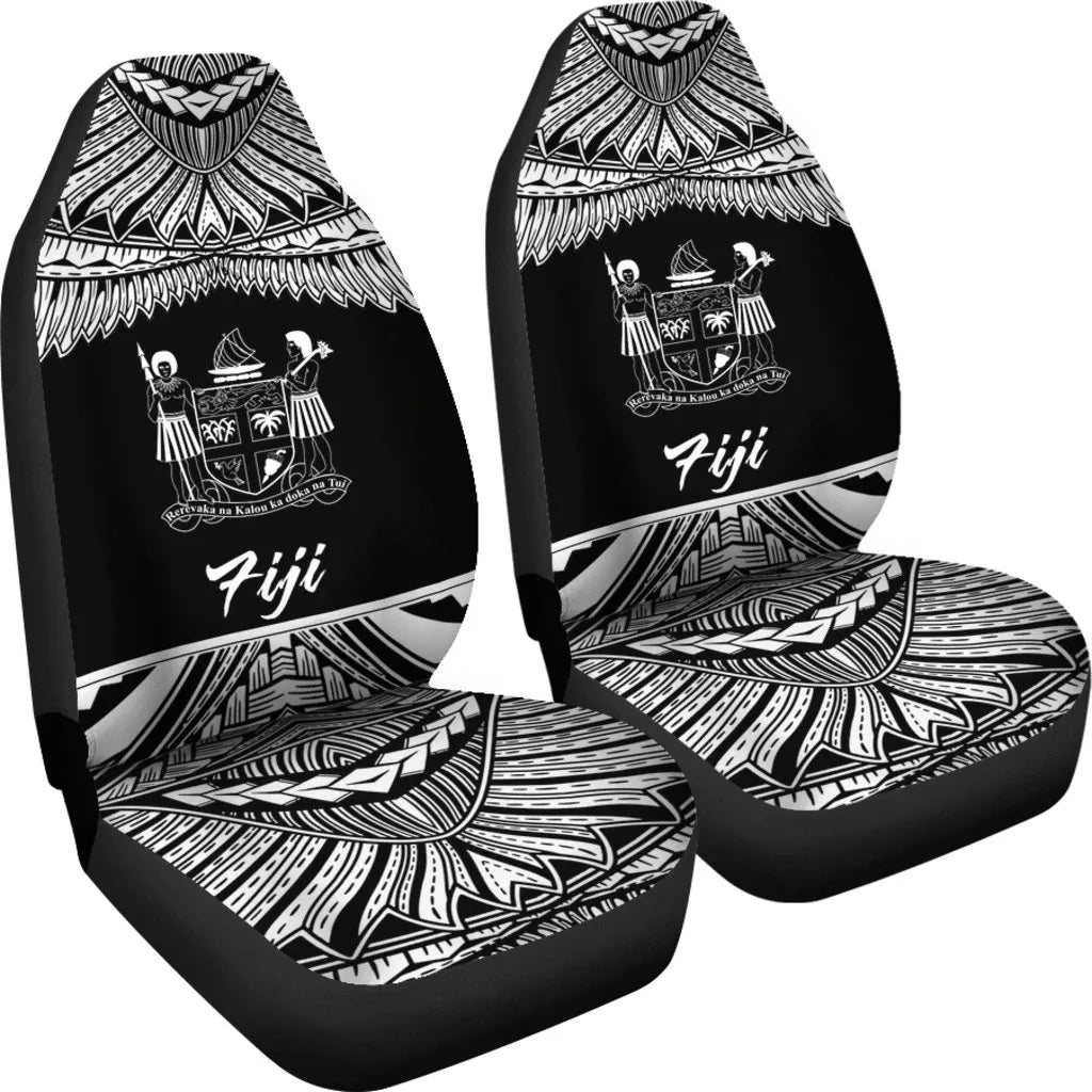 Fiji Polynesian Car Seat Covers - Pride White Version