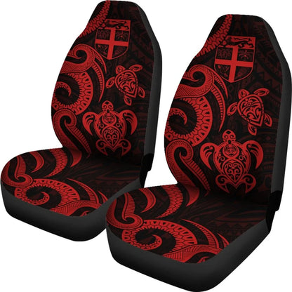 Fiji Polynesian Car Seat Covers - Red Tentacle Turtle