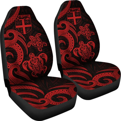 Fiji Polynesian Car Seat Covers - Red Tentacle Turtle