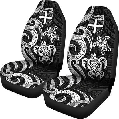 Fiji Polynesian Car Seat Covers - White Tentacle Turtle