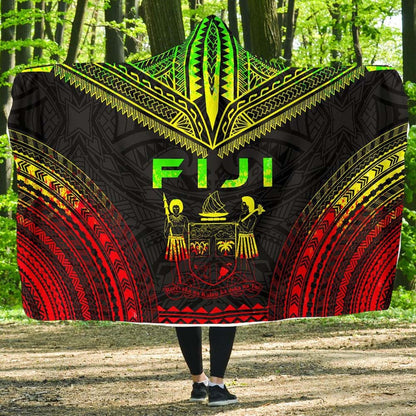 Fiji Polynesian Chief Hooded Blanket - Reggae Version