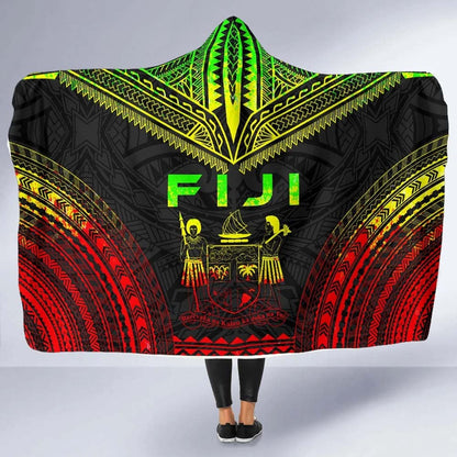 Fiji Polynesian Chief Hooded Blanket - Reggae Version