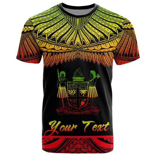 Fiji Polynesian Custom Personalised T-Shirt - Fiji Pride Reggae Version