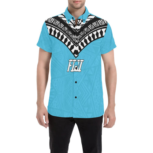 Fiji Polynesian Short Sleeve Shirt - Fiji Flag