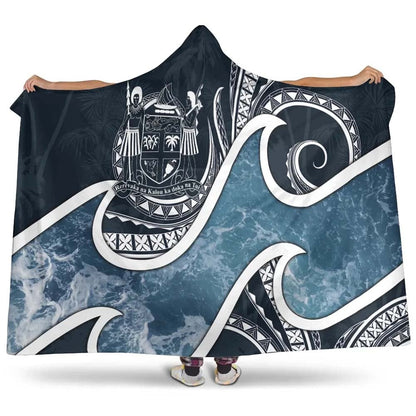 Fiji Polynesian Hooded Blanket - Ocean Style