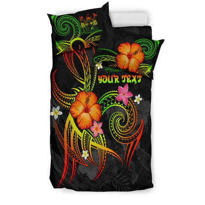 Fiji Polynesian Personalised Bedding Set - Legend Of Fiji (Reggae)