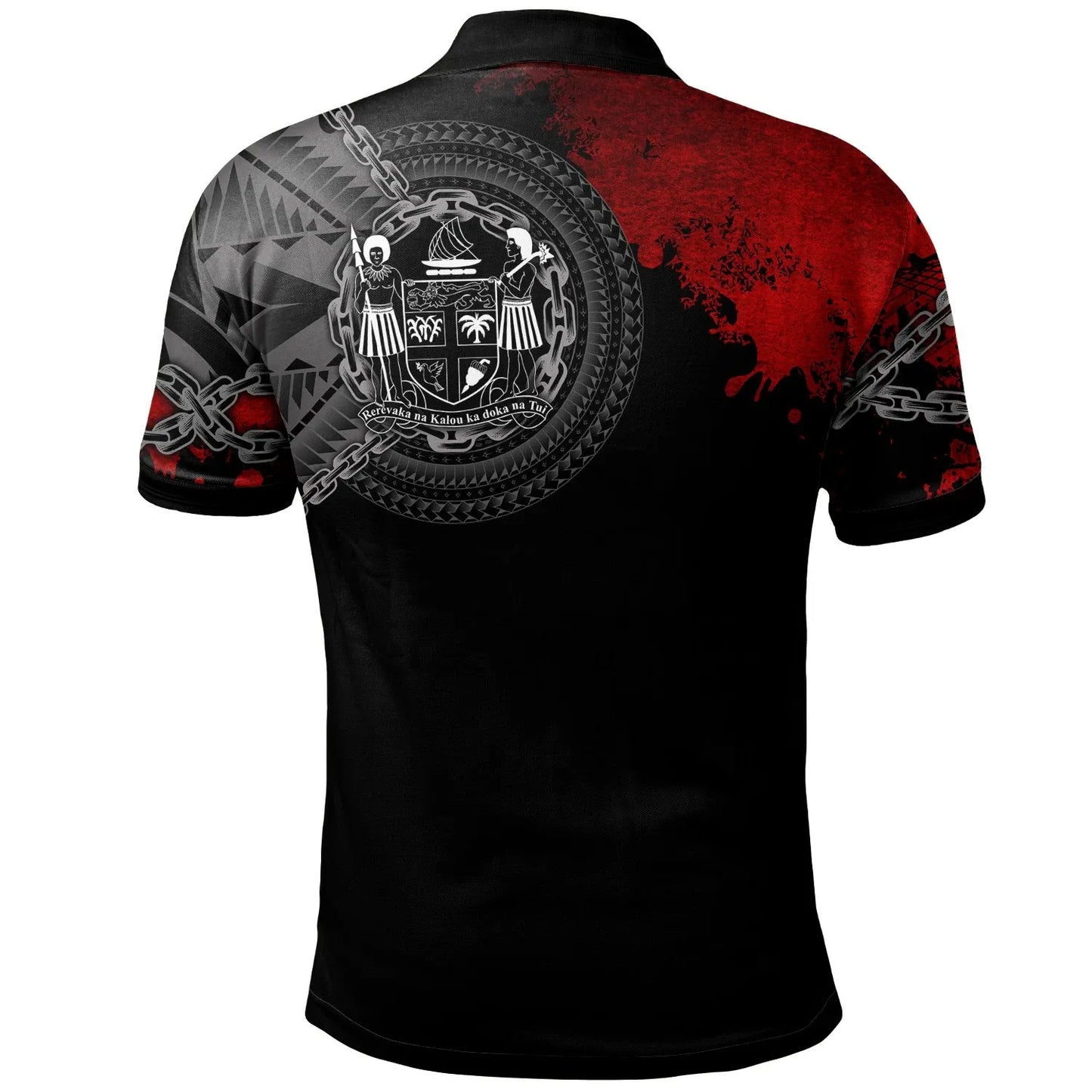 Fiji Polynesian Personalised Polo Shirt - Polynesian Chain Style