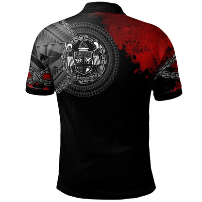 Fiji Polynesian Personalised Polo Shirt - Polynesian Chain Style