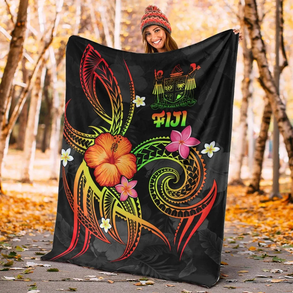 Fiji Polynesian Premium Blanket - Legend of Fiji (Reggae)